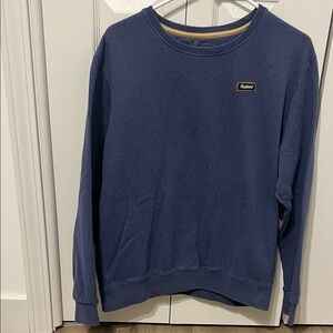 Patagonia Navy Sweatshirt with Mustard Trim